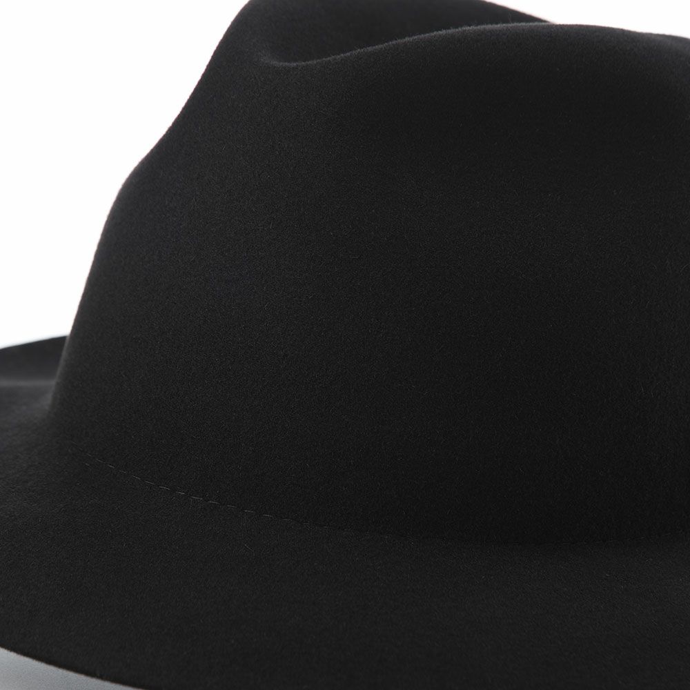 アースのフェルトハット Crashable Fedora II（クラッシャブルフェドラ） ブラック