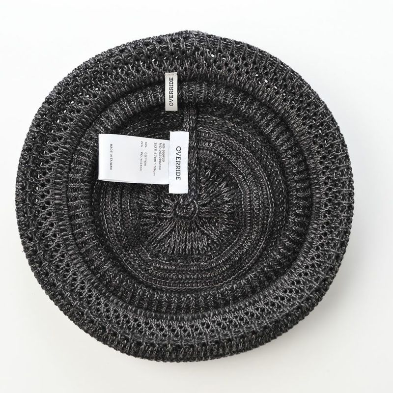 オーバーライドのベレー帽 OR REC TM MIX BERET SG（サーモミックスベレー） ブラック