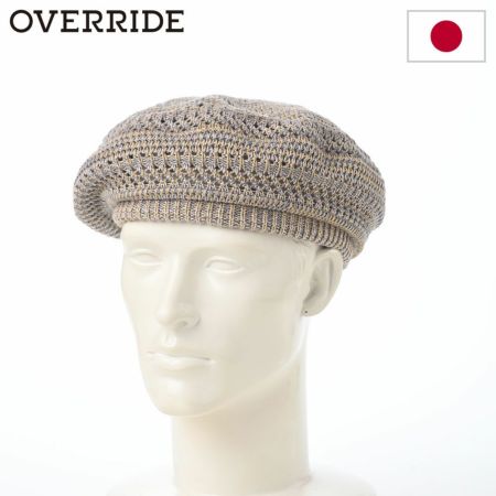 オーバーライドのベレー帽 OR REC TM MIX BERET SG（サーモミックスベレー） イエロー