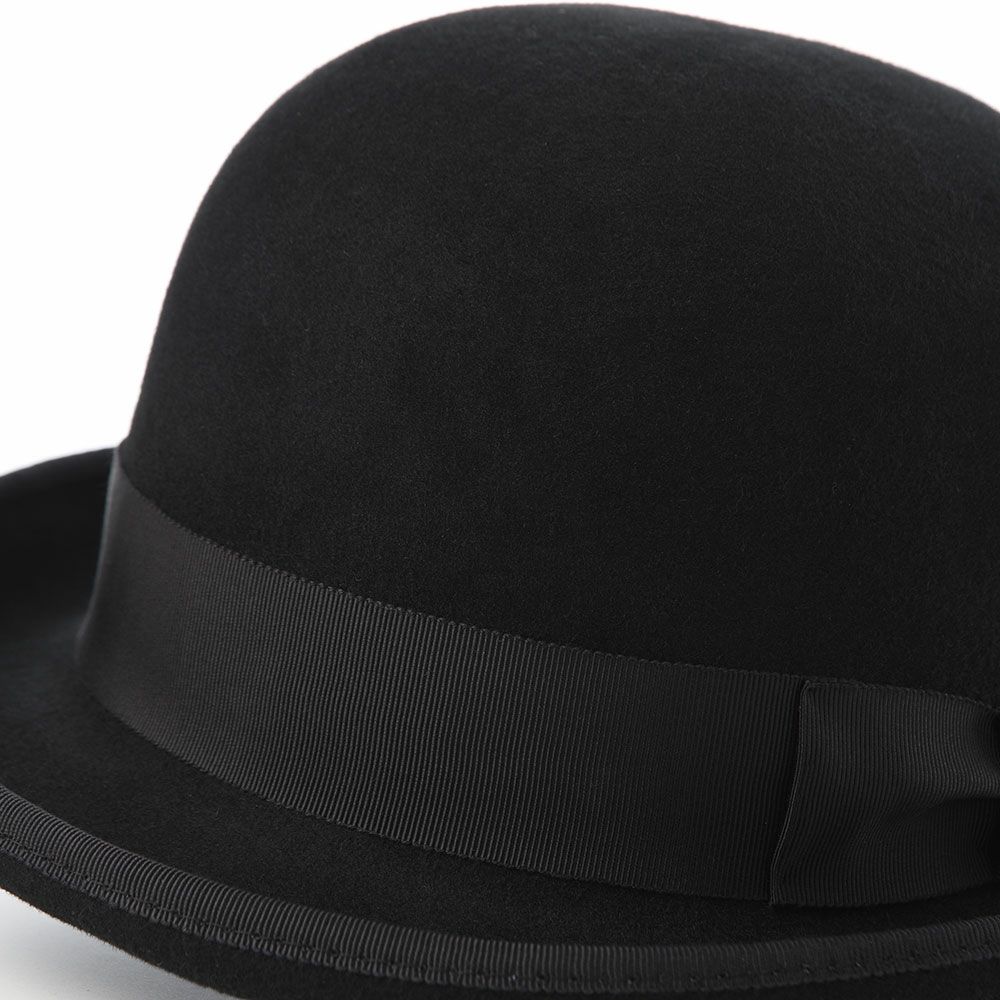 オーバーライドのフェルトハット OR FELT BOWLER（フェルトボーラー） ブラック