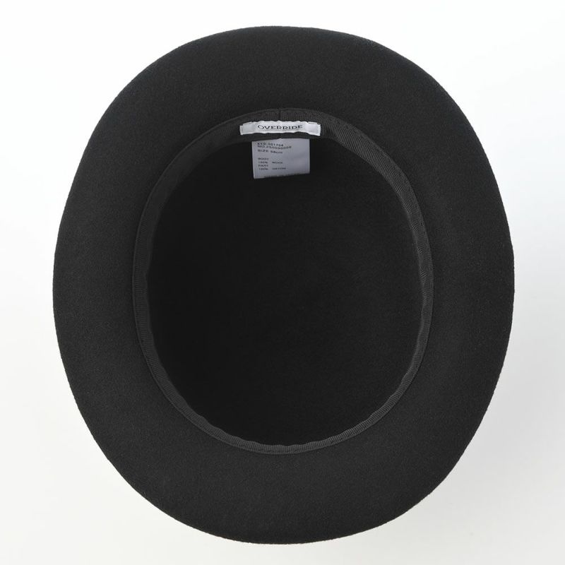 オーバーライドのフェルトハット OR FELT BOWLER（フェルトボーラー） ブラック
