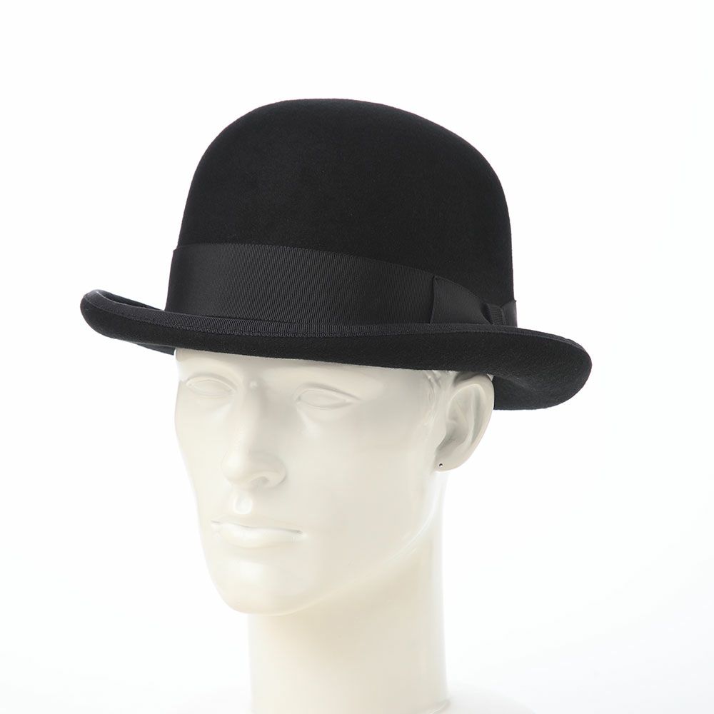 オーバーライドのフェルトハット OR FELT BOWLER（フェルトボーラー） ブラック