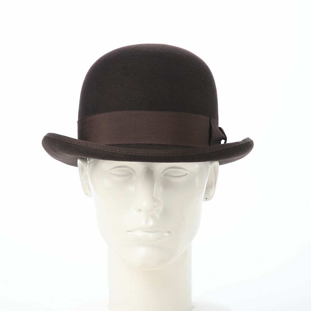 オーバーライドのフェルトハット OR FELT BOWLER（フェルトボーラー） ブラウン