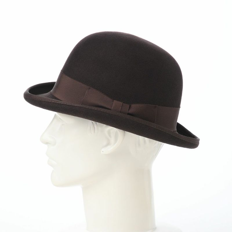 オーバーライドのフェルトハット OR FELT BOWLER（フェルトボーラー） ブラウン