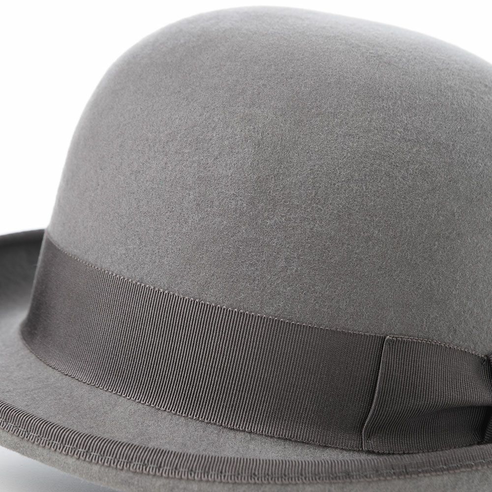 オーバーライドのフェルトハット OR FELT BOWLER（フェルトボーラー） グレー