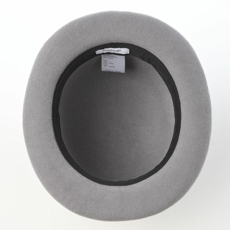 オーバーライドのフェルトハット OR FELT BOWLER（フェルトボーラー） グレー