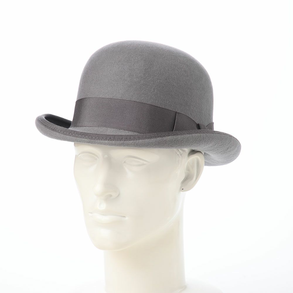 オーバーライドのフェルトハット OR FELT BOWLER（フェルトボーラー） グレー