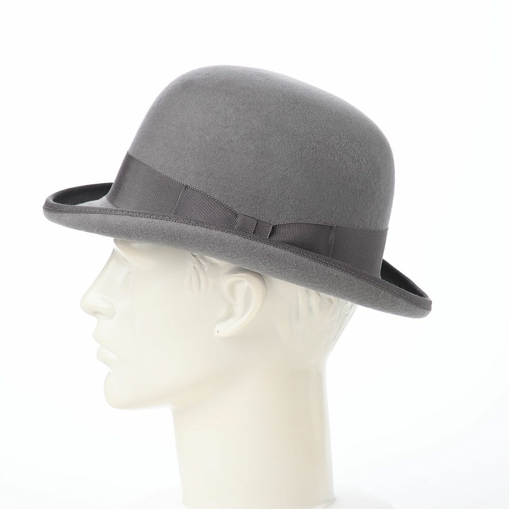 オーバーライドのフェルトハット OR FELT BOWLER（フェルトボーラー） グレー