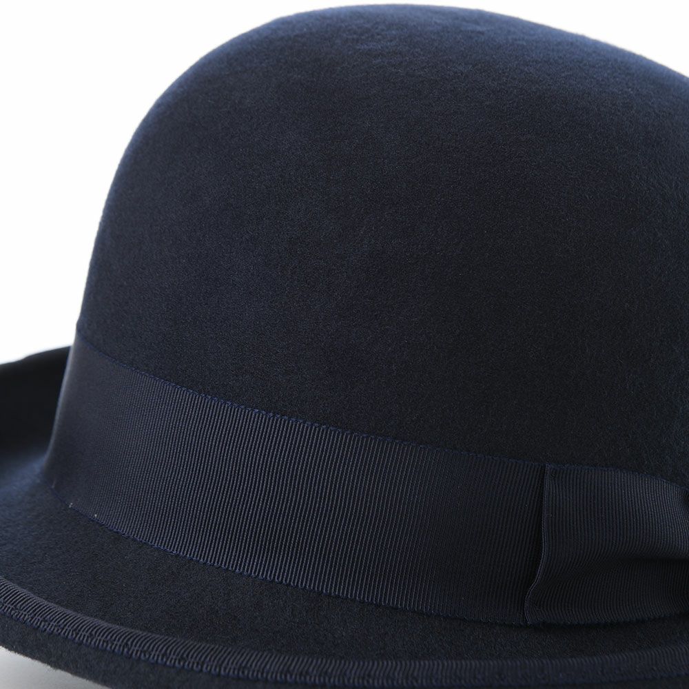 オーバーライドのフェルトハット OR FELT BOWLER（フェルトボーラー） ネイビー