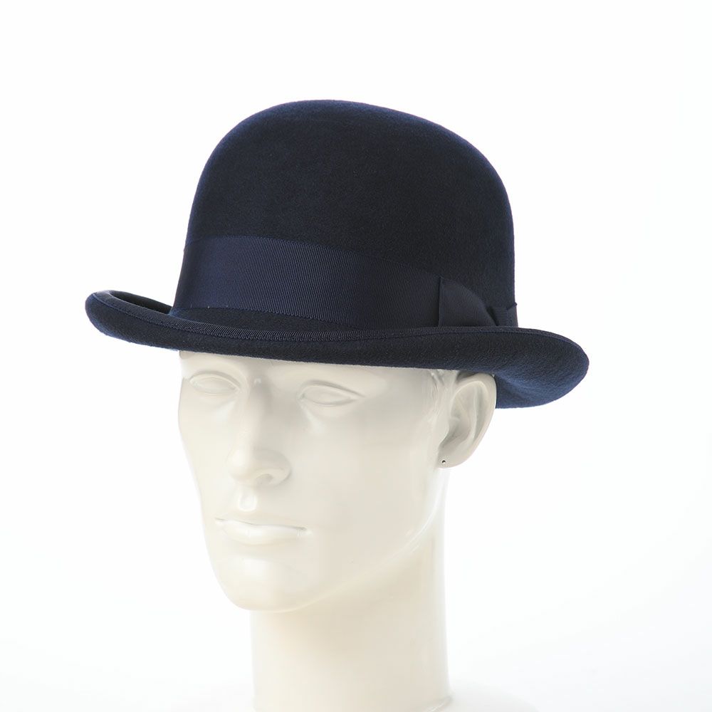 オーバーライドのフェルトハット OR FELT BOWLER（フェルトボーラー） ネイビー