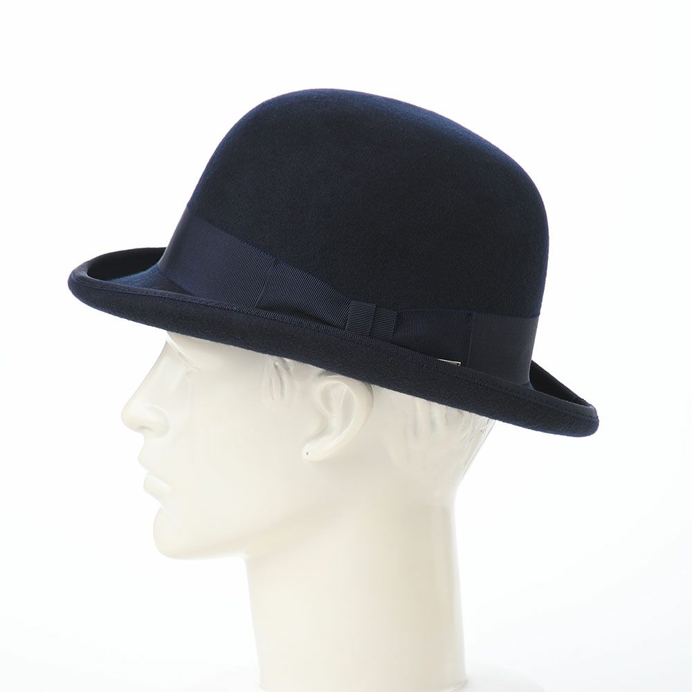 オーバーライドのフェルトハット OR FELT BOWLER（フェルトボーラー） ネイビー