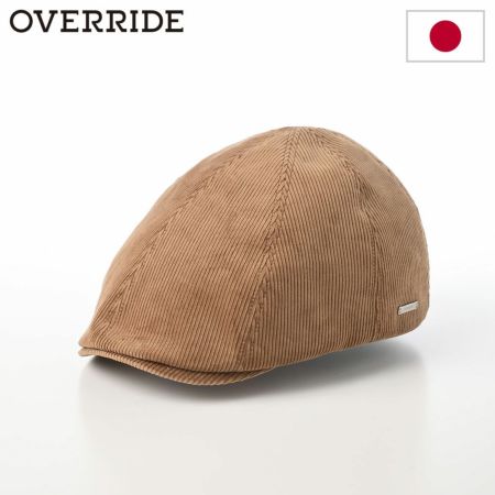 オーバーライドのハンチング OR CORDUROY HUNTING SGP（コーデュロイハンチング） ブラウン