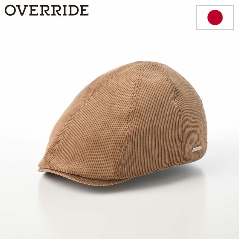オーバーライドのハンチング OR CORDUROY HUNTING SGP（コーデュロイハンチング） ブラウン