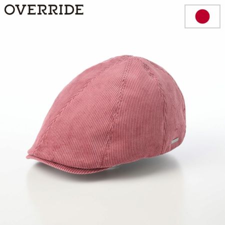 オーバーライドのハンチング OR CORDUROY HUNTING SGP（コーデュロイハンチング） ピンク