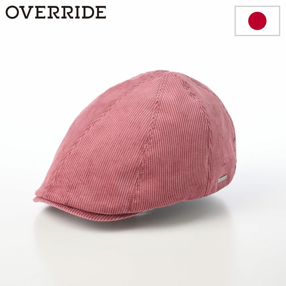 オーバーライドのハンチング OR CORDUROY HUNTING SGP（コーデュロイハンチング） ピンク