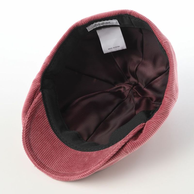 オーバーライドのハンチング OR CORDUROY HUNTING SGP（コーデュロイハンチング） ピンク