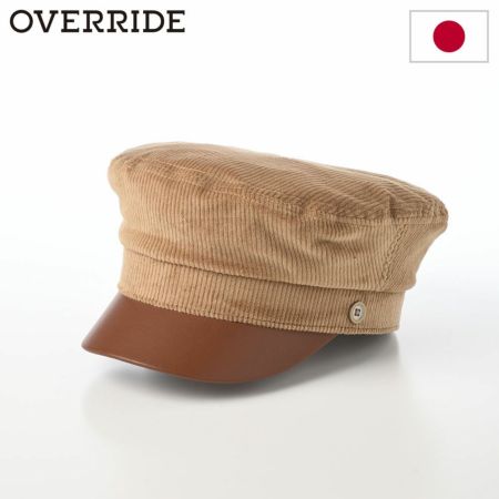 オーバーライドのマリンキャップ OR REC CORDUROY MARIN CAS SG（コーデュロイマリンキャス） ブラウン