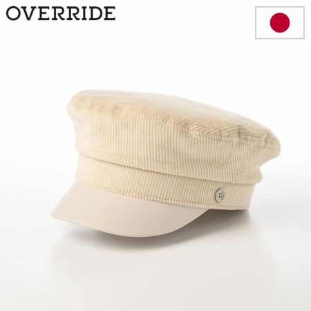 オーバーライドのマリンキャップ OR REC CORDUROY MARIN CAS SG（コーデュロイマリンキャス） ライトベージュ