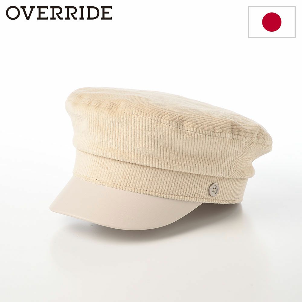 オーバーライドのマリンキャップ OR REC CORDUROY MARIN CAS SG（コーデュロイマリンキャス） ライトベージュ