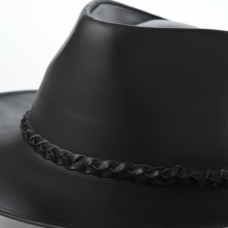 ビガリのウエスタンハット MELBOURNE LEATHER（メルボルン レザー） ブラック