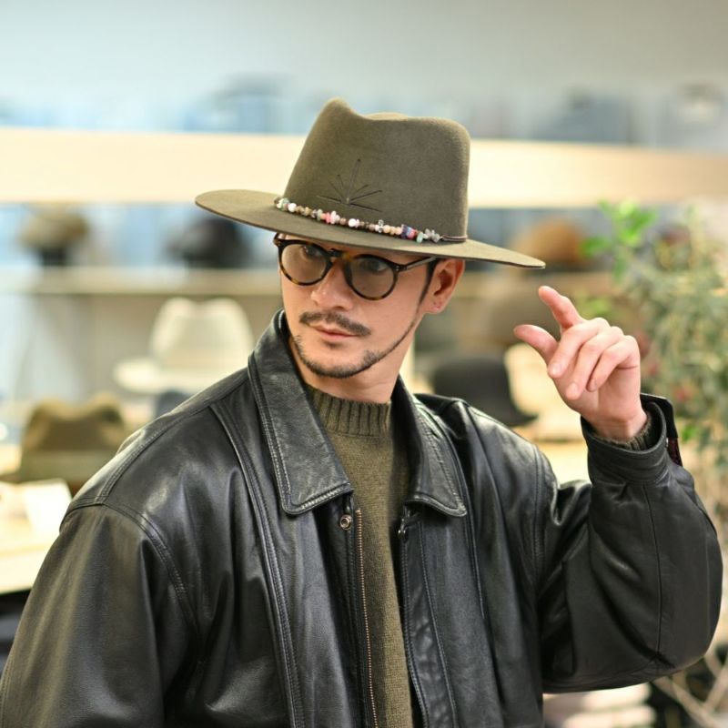 ビガリのフェルトハット INTI（インティ） モス