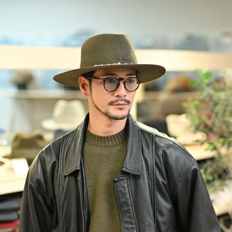 ビガリのフェルトハット INTI（インティ） モス