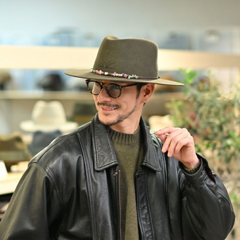 ビガリのフェルトハット INTI（インティ） モス