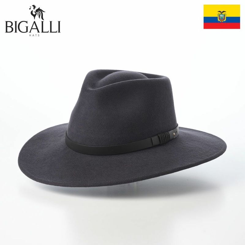 ビガリのフェルトハット AUSTRALIAN（オーストラリアン） ダークグレー
