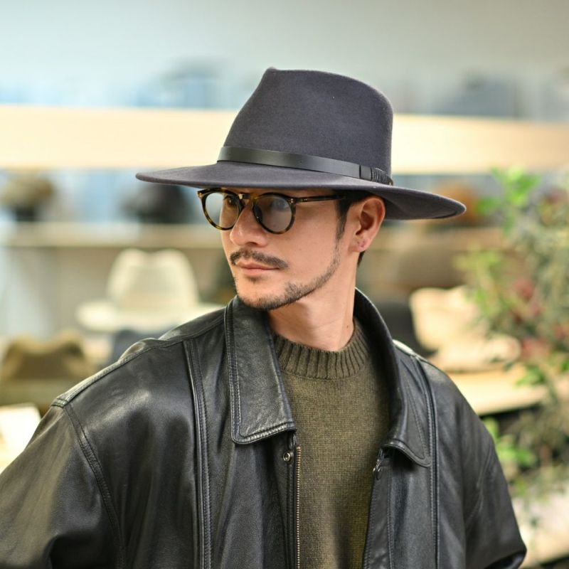 ビガリのフェルトハット AUSTRALIAN（オーストラリアン） ダークグレー