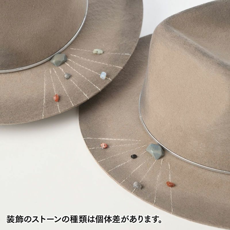 ビガリのフェルトハット ROCIO（ロシーオ） グレー