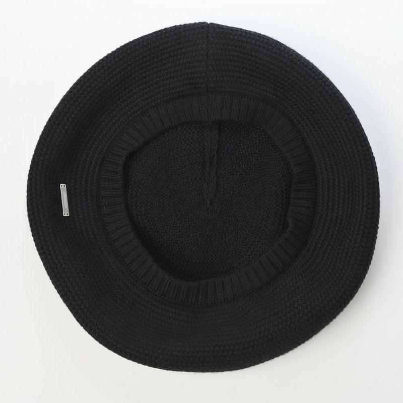 オーバーライドのベレー帽 OR WASHABLE WOOL TAM BERET（ウォッシャブル ウール タムベレー） ブラック