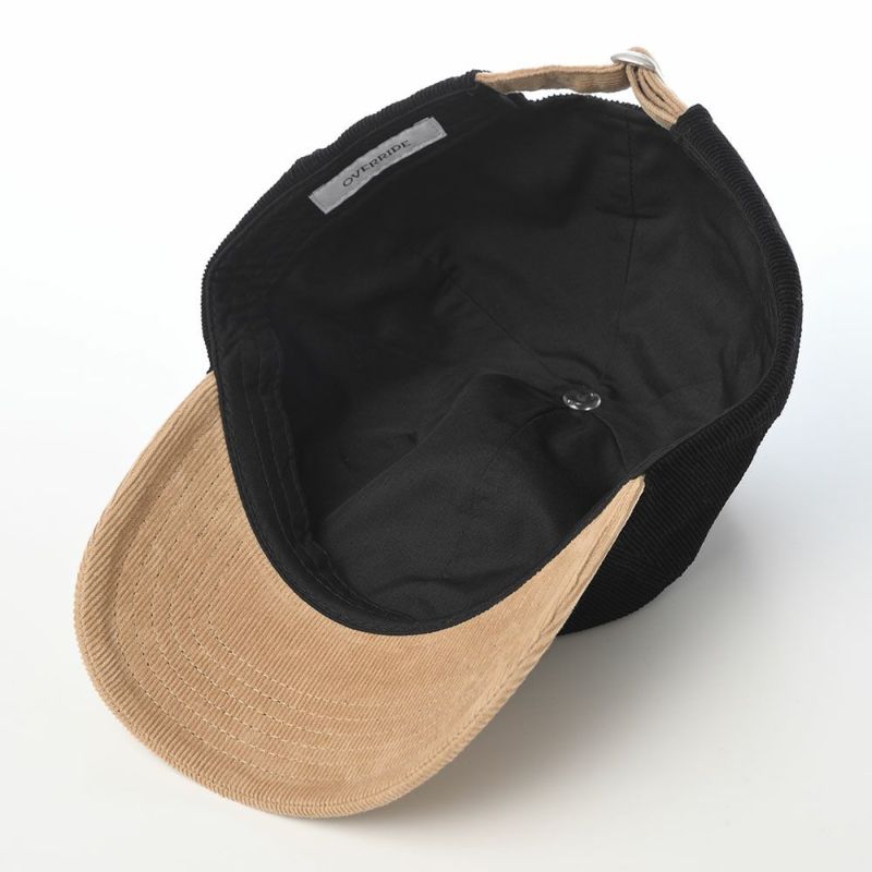 オーバーライドのキャップ OR CORDUROY 6P CAP（コーデュロイキャップ） ブラック