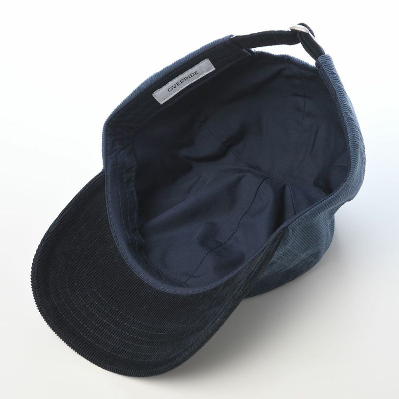 オーバーライドのキャップ OR CORDUROY 6P CAP（コーデュロイキャップ） ブルー