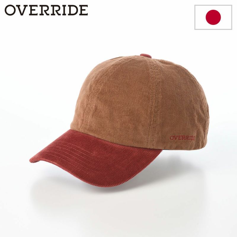 オーバーライドのキャップ OR CORDUROY 6P CAP（コーデュロイキャップ） ブラウン