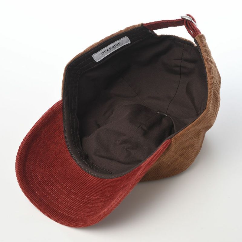 オーバーライドのキャップ OR CORDUROY 6P CAP（コーデュロイキャップ） ブラウン