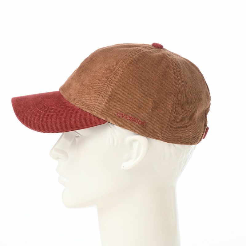 オーバーライドのキャップ OR CORDUROY 6P CAP（コーデュロイキャップ） ブラウン