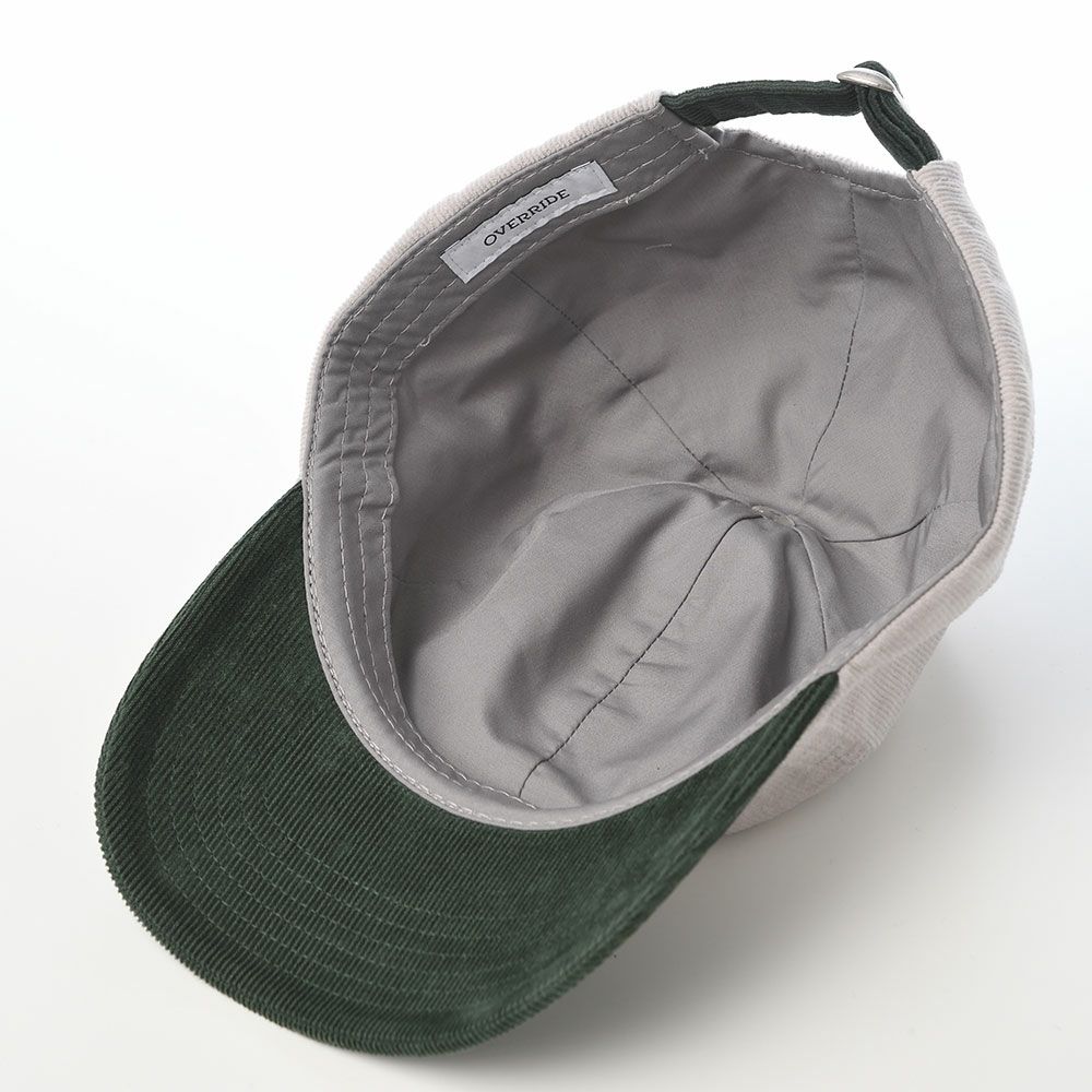 オーバーライドのキャップ OR CORDUROY 6P CAP（コーデュロイキャップ） グレー