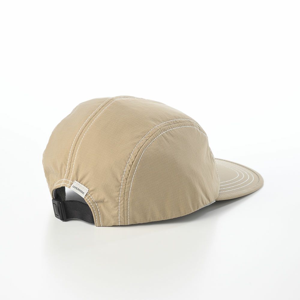 オーバーライドのキャップ OR REN RIPSTOP WIDE JET CAP（リップストップ ワイド ジェットキャップ） ベージュ