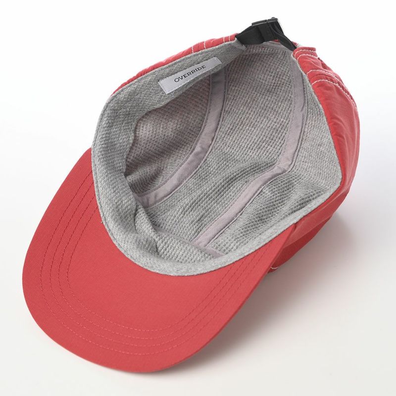 オーバーライドのキャップ OR REN RIPSTOP WIDE JET CAP（リップストップ ワイド ジェットキャップ） レッド