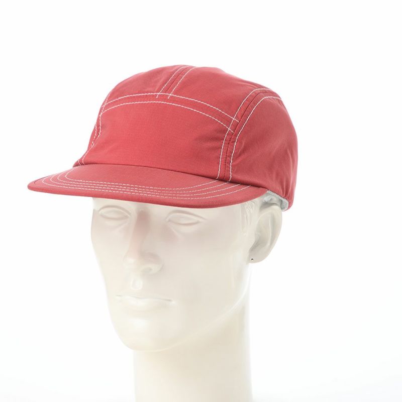 オーバーライドのキャップ OR REN RIPSTOP WIDE JET CAP（リップストップ ワイド ジェットキャップ） レッド