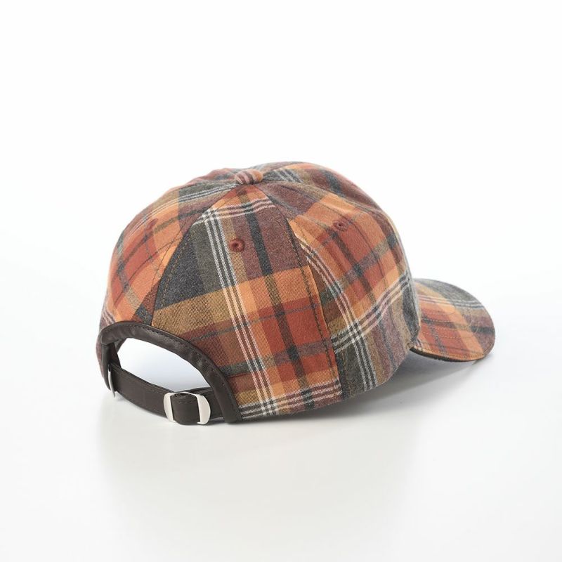 オーバーライドのキャップ OR OGC CHECK 6P CAP SG（オーガニックコットン チェックキャップ） ブラウン