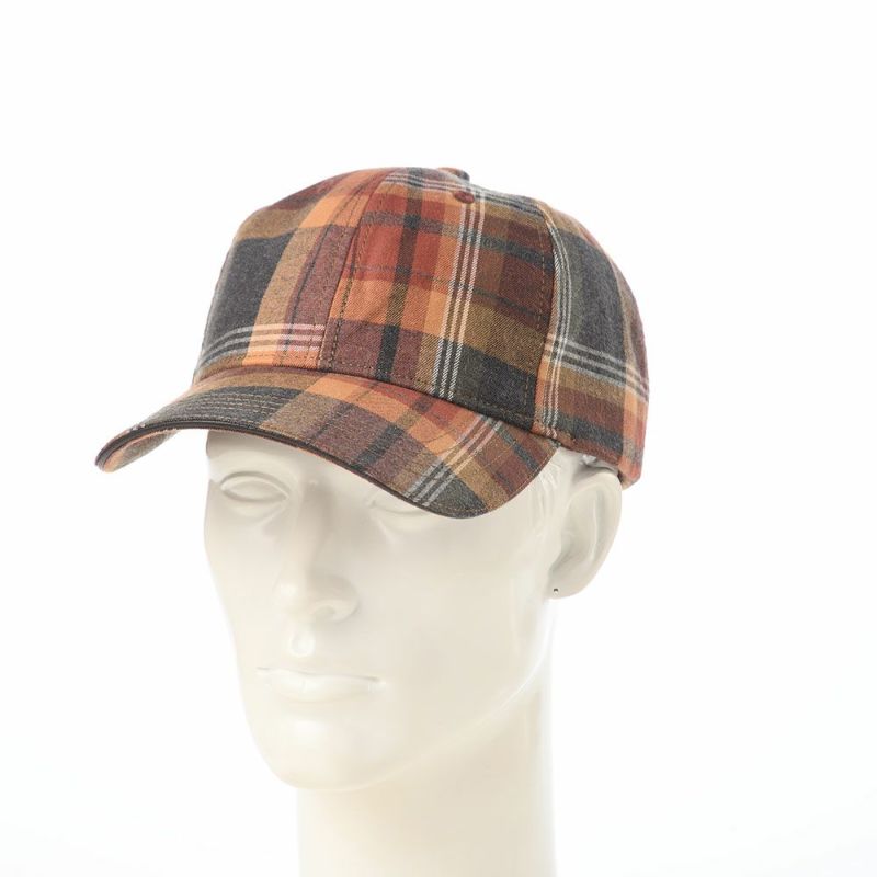 オーバーライドのキャップ OR OGC CHECK 6P CAP SG（オーガニックコットン チェックキャップ） ブラウン