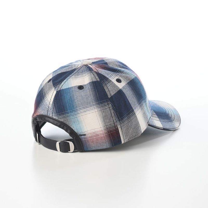 オーバーライドのキャップ OR OGC CHECK 6P CAP SG（オーガニックコットン チェックキャップ） ネイビー