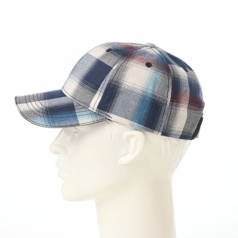 オーバーライドのキャップ OR OGC CHECK 6P CAP SG（オーガニックコットン チェックキャップ） ネイビー