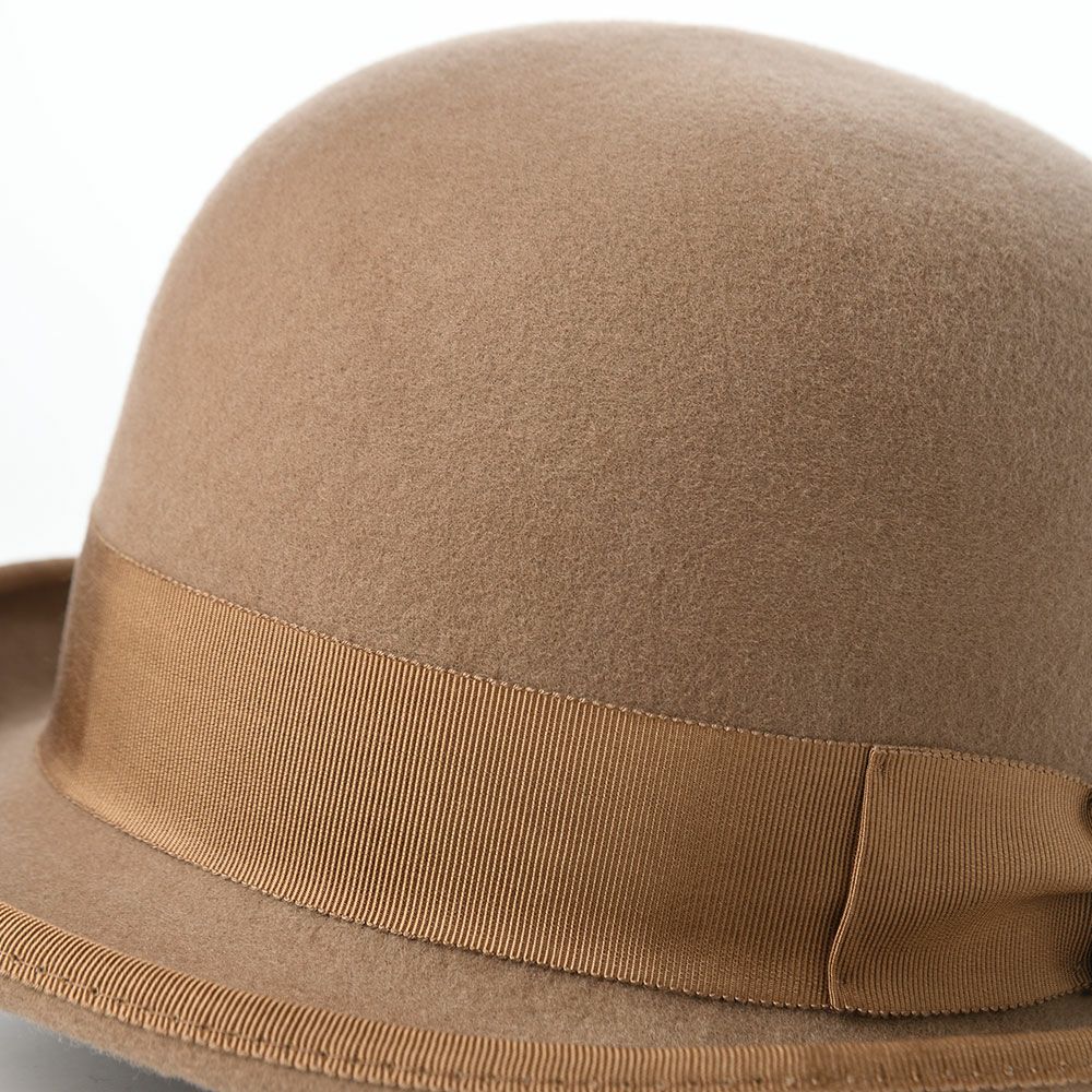 オーバーライドのフェルトハット OR FELT BOWLER（フェルトボーラー） ベージュ