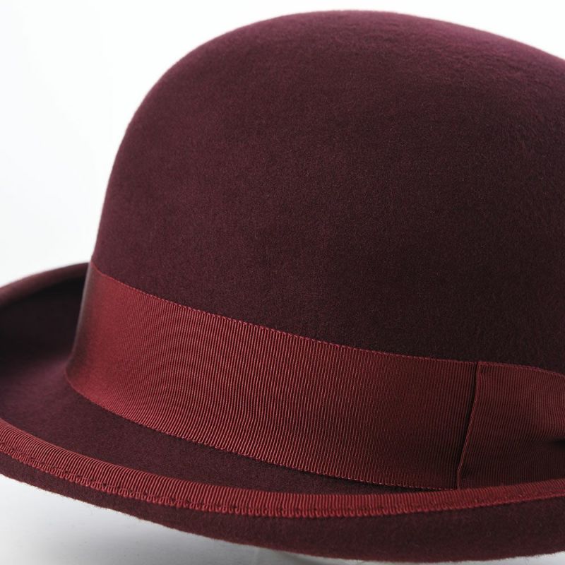 オーバーライドのフェルトハット OR FELT BOWLER（フェルトボーラー） レッド