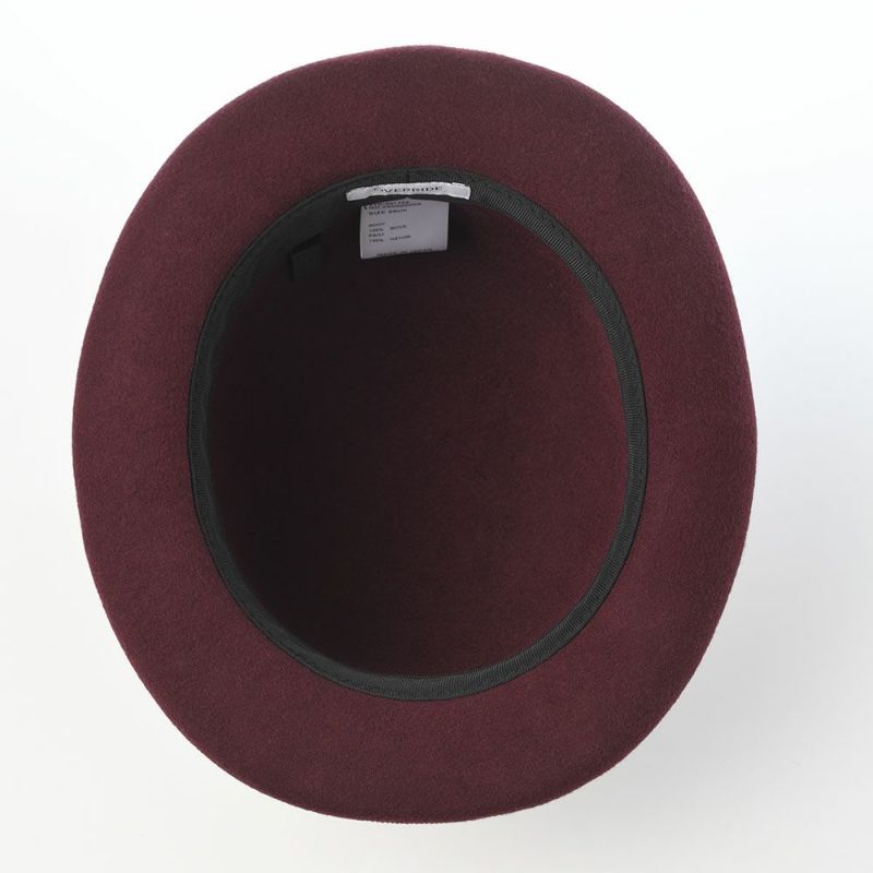 オーバーライドのフェルトハット OR FELT BOWLER（フェルトボーラー） レッド