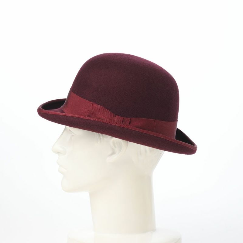 オーバーライドのフェルトハット OR FELT BOWLER（フェルトボーラー） レッド