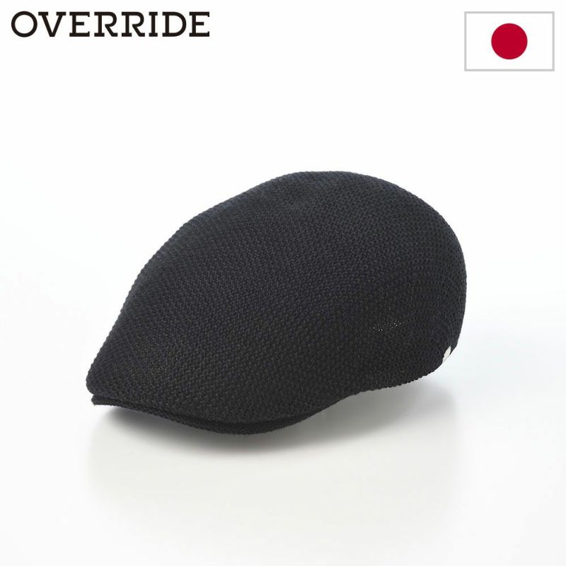 オーバーライドのハンチング OR WASHABLE WOOL KNIT HUNTING（ウォッシャブル ウール ニットハンチング） ブラック