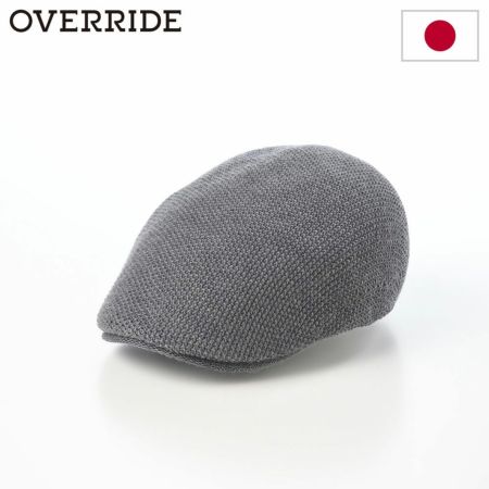 オーバーライドのハンチング OR WASHABLE WOOL KNIT HUNTING（ウォッシャブル ウール ニットハンチング） ダークグレー